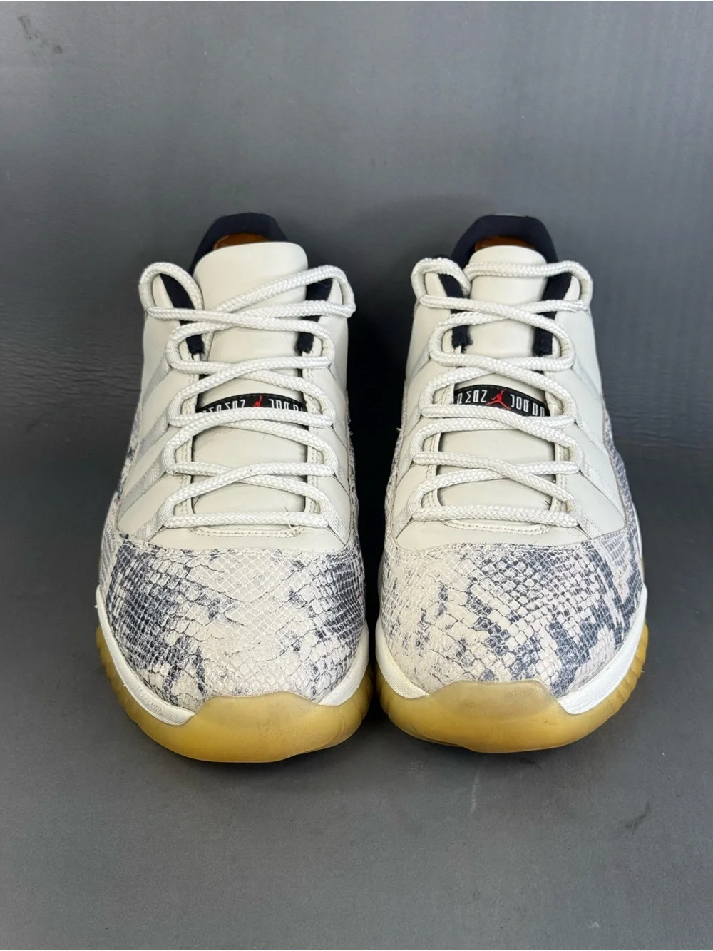 JORDAN 11 RETRO LOW 'LIGHT BONE SNAKESKIN' sneaker shoes men’s size 13